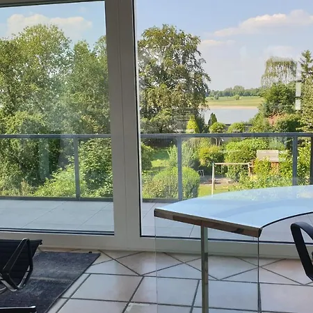 Somnar Panoramaloft Mit Hästens Betten - Rheinblick 150qm Apartment