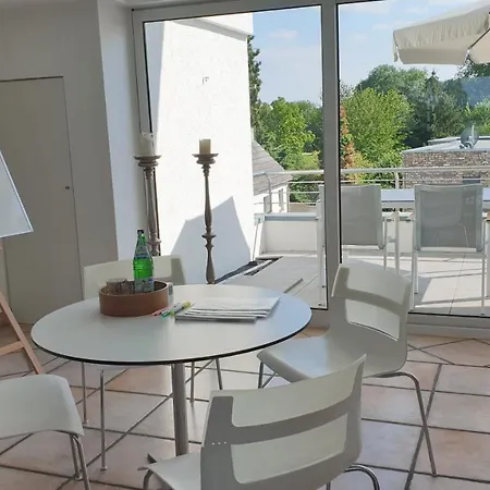 Apartment Somnar Panoramaloft Mit Hästens Betten - Rheinblick 150qm Neuss